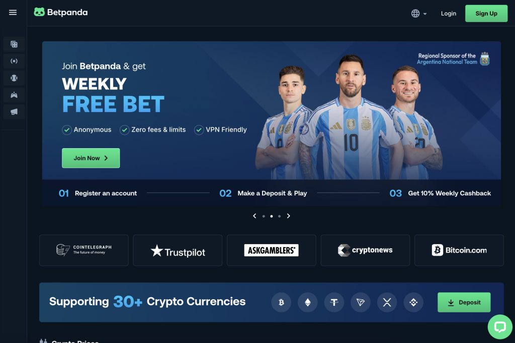 Betpanda Crypto Sportsbook